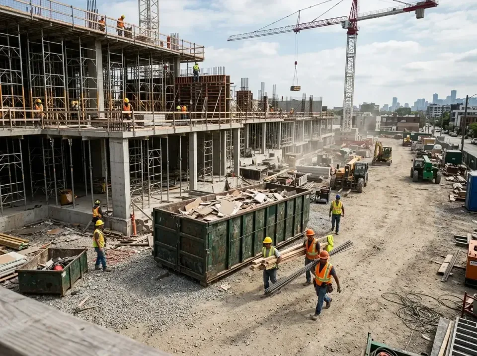 commercial-construction-site-w-002 — frequently asked questions, Low Cost Construction Dumpster Rental in Bethel, OH
